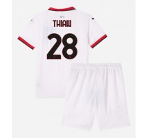 AC Milan Malick Thiaw #28 Koszulka Wyjazdowa dzieci 2024-25 Krótki Rękaw (+ krótkie spodenki)